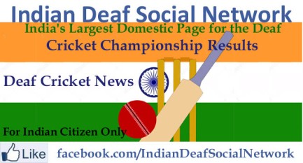 Indian Deaf Social Network with India Deaf Cricket